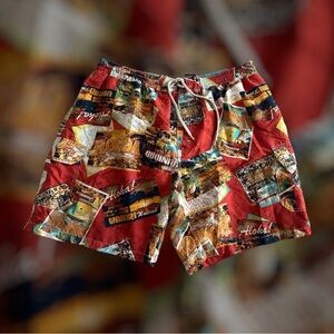 Caribbean Joe Colorful Hawaiian Print Shorts XXL Men’s